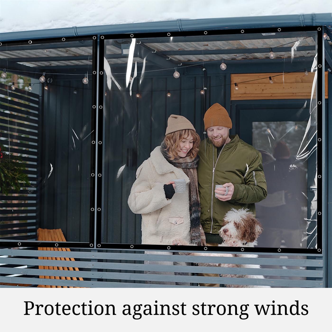 Heavy Duty 18 oz Clear PVC Waterproof Tarp - 7' x 20' Tearproof Tarpaulin Cover for Indoor & Outdoor Use - Perfect for Camping, Construction, Pool Covers, and Vehicle Protection