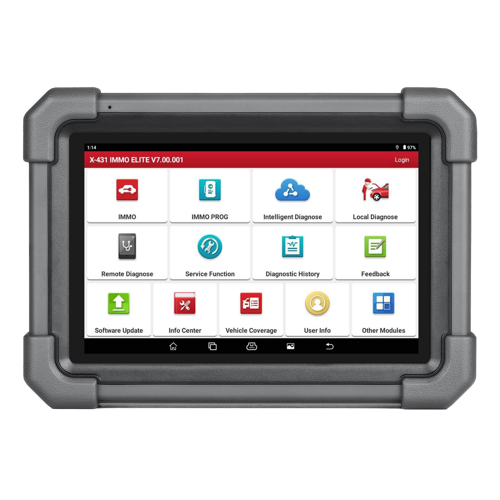 LAUNCH X431 IMMO Elite Key Programmer - All System Diagnostic Tool with 40+ Reset Services, CANFD & DOIP Support | Car Key Programming & ECU Reset for Auto Repair Shops & Mechanics