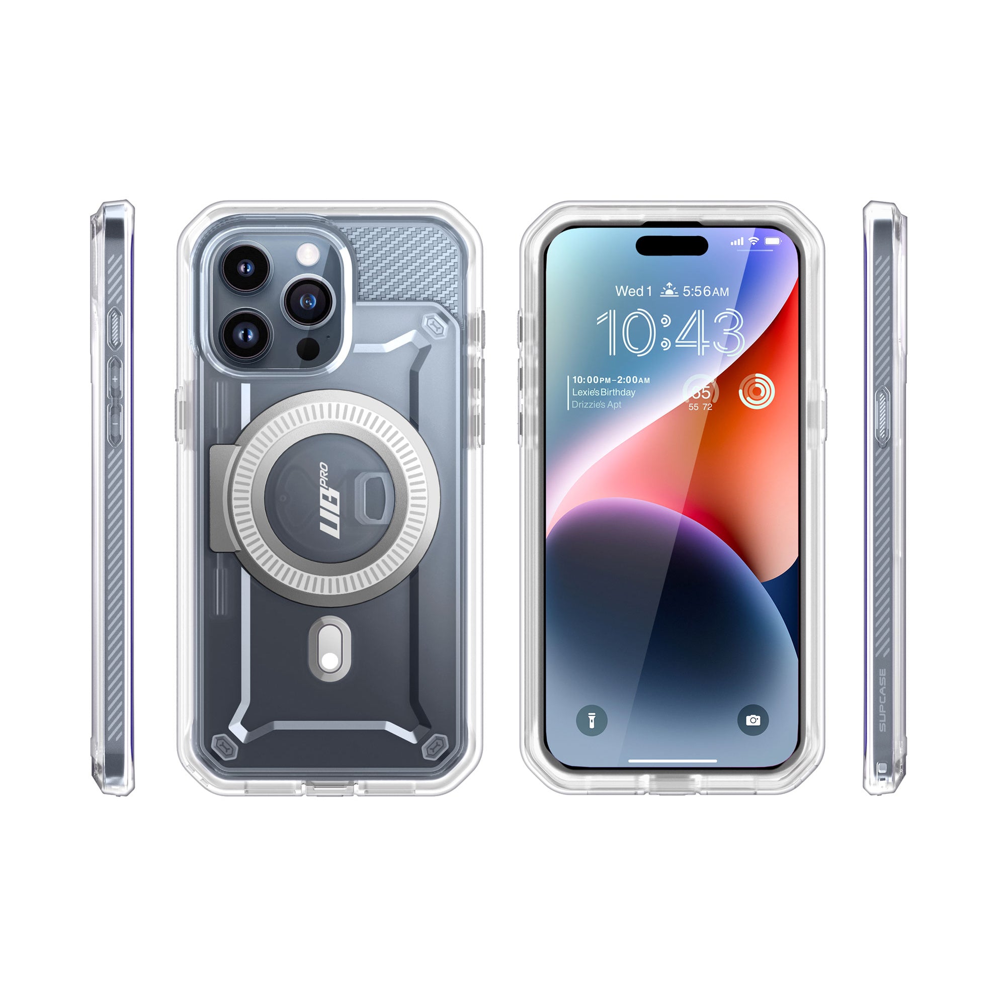 iPhone 15 Pro 6.1 Inch Unicorn Beetle PRO MAG Rugged MagSafe Case - Clear Protective Cover with Military-Grade Drop Protection | Perfect for Outdoor Adventures, Travel & Daily Use