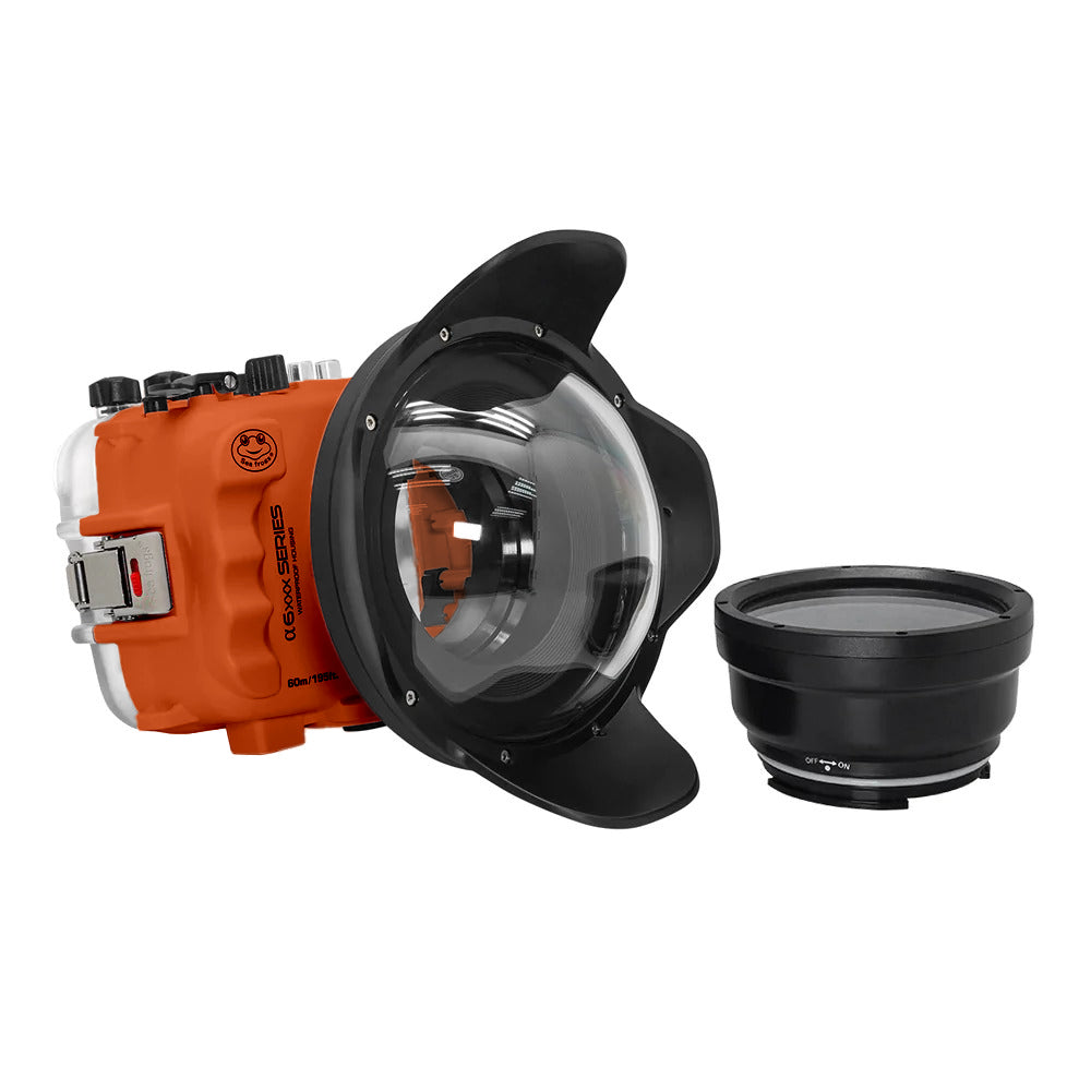 SeaFrogs Underwater Housing for Sony A6xxx Series Cameras - Salted Line with 6
