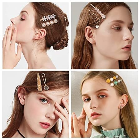 8 PCS Geometric Hollow Metal Hair Clips for Women - Korean Style Barrettes & Hairpins - Perfect for Styling, Updos, and Everyday Fashion Accessories