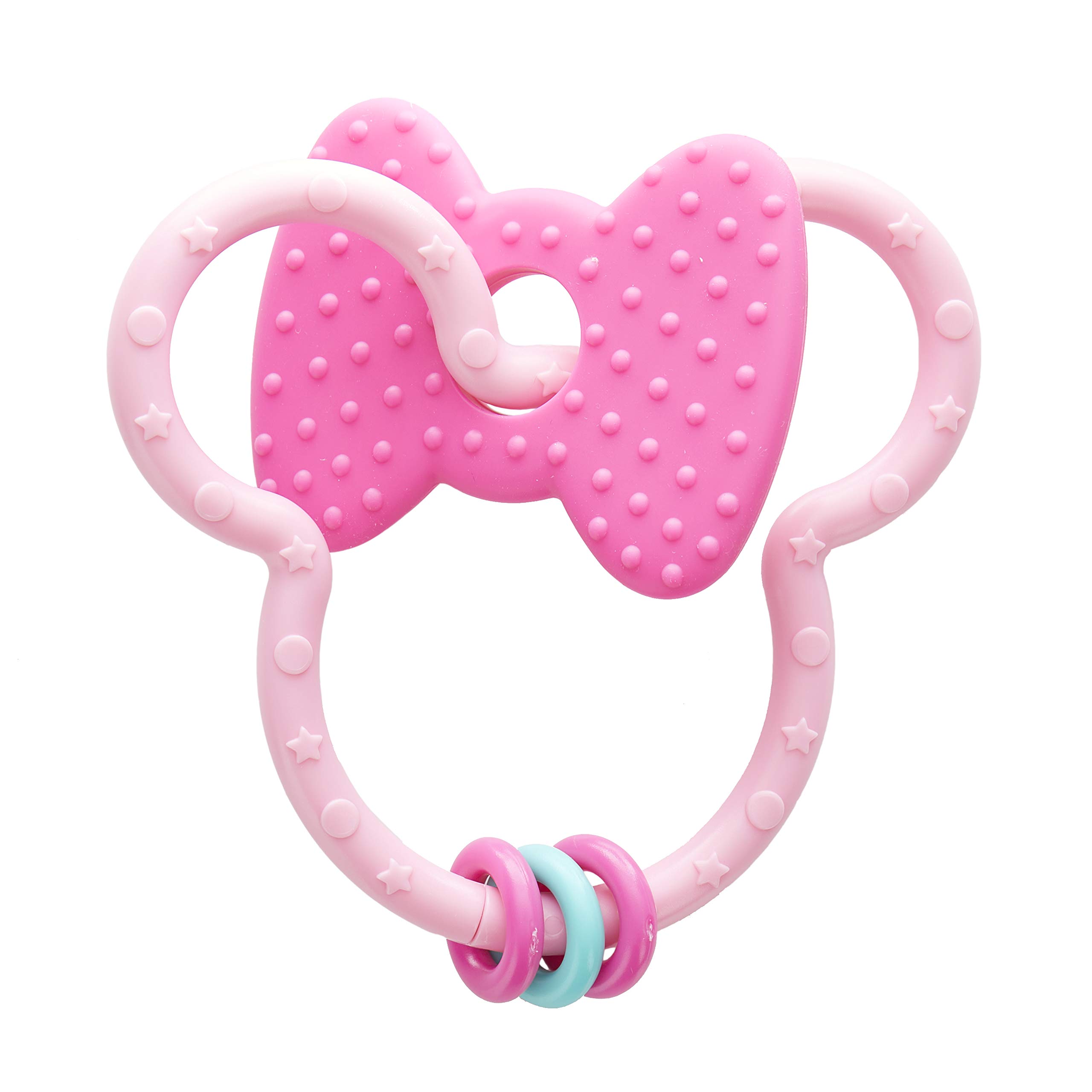 Disney Baby Minnie Mouse Teething Ring Toy - Soothing Teether for Infants & Toddlers - Perfect for Gum Relief & Early Learning Playtime