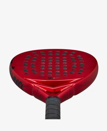 Wilson Bela ELITE V2 Padel Racket - Professional Carbon Fiber Paddle Tennis Racket for Advanced Players (Red/Black) - Perfect for Competitive Padel Matches & Training Sessions