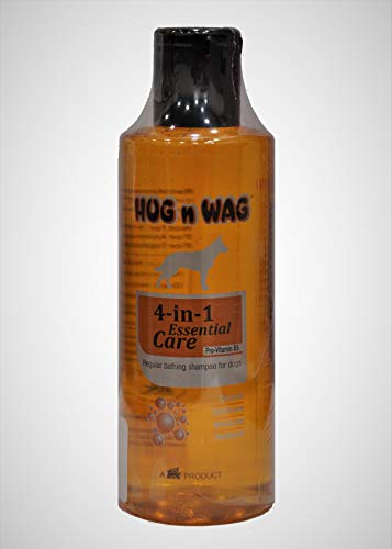 Hug n Wag 4-in-1 Dog Shampoo - 200ml Gentle Cleansing Formula for Bathing, Conditioning & Deodorizing - Perfect for Puppies & Adult Dogs