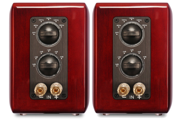 Aperion Audio Aluminum Ribbon Super Tweeter Pair - High-End Speaker System for Audiophiles (Gloss Oak Finish) | Perfect for Home Theater, Studio Monitoring & Hi-Fi Audio Setups