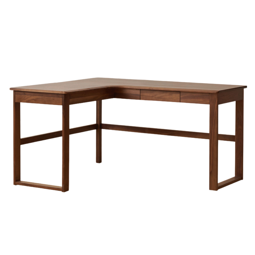 47.2x47.2x29.5 inch / 120x120x75 сm / rich dark walnut color / Black walnut left corner desk