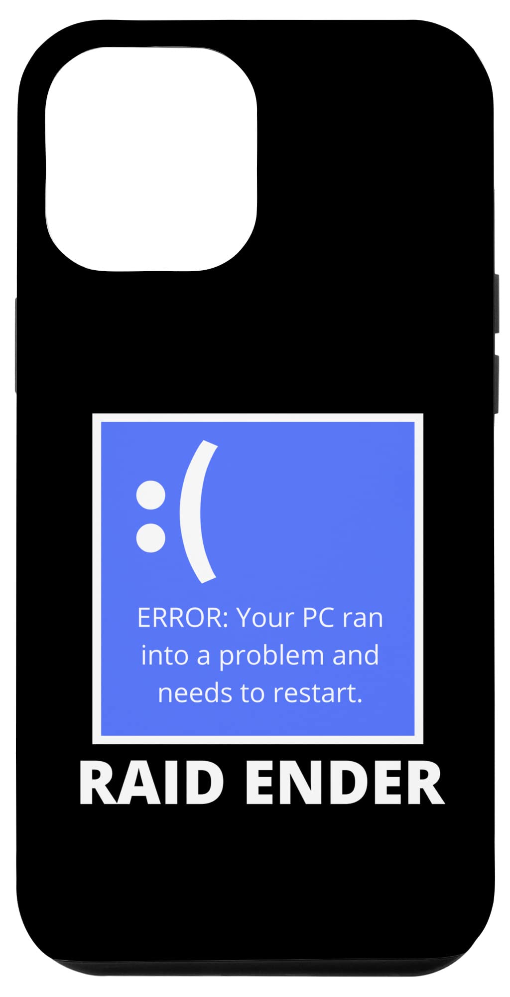 iPhone 12 Pro Max Case - Blue Screen Error Design for Gamers & Tech Lovers