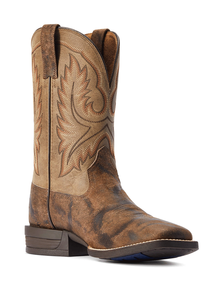 Ariat Men's Wilder Western Boot in Antique Grey - Durable Cowboy Boots for Riding, Work & Casual Wear