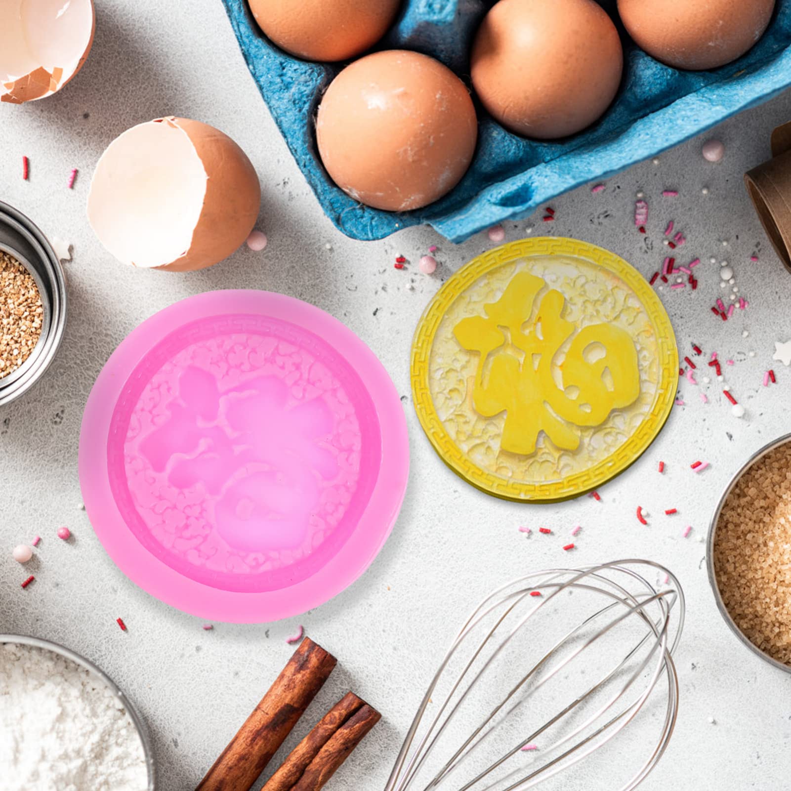 3 Pcs Silicone Mold Set for Epoxy Resin, Candy, Soap & Baking - Reusable 3D Kitchenware for DIY Crafts, Fondant, Fudge & Pastry Making - Perfect for Home Bakers & Craft Enthusiasts