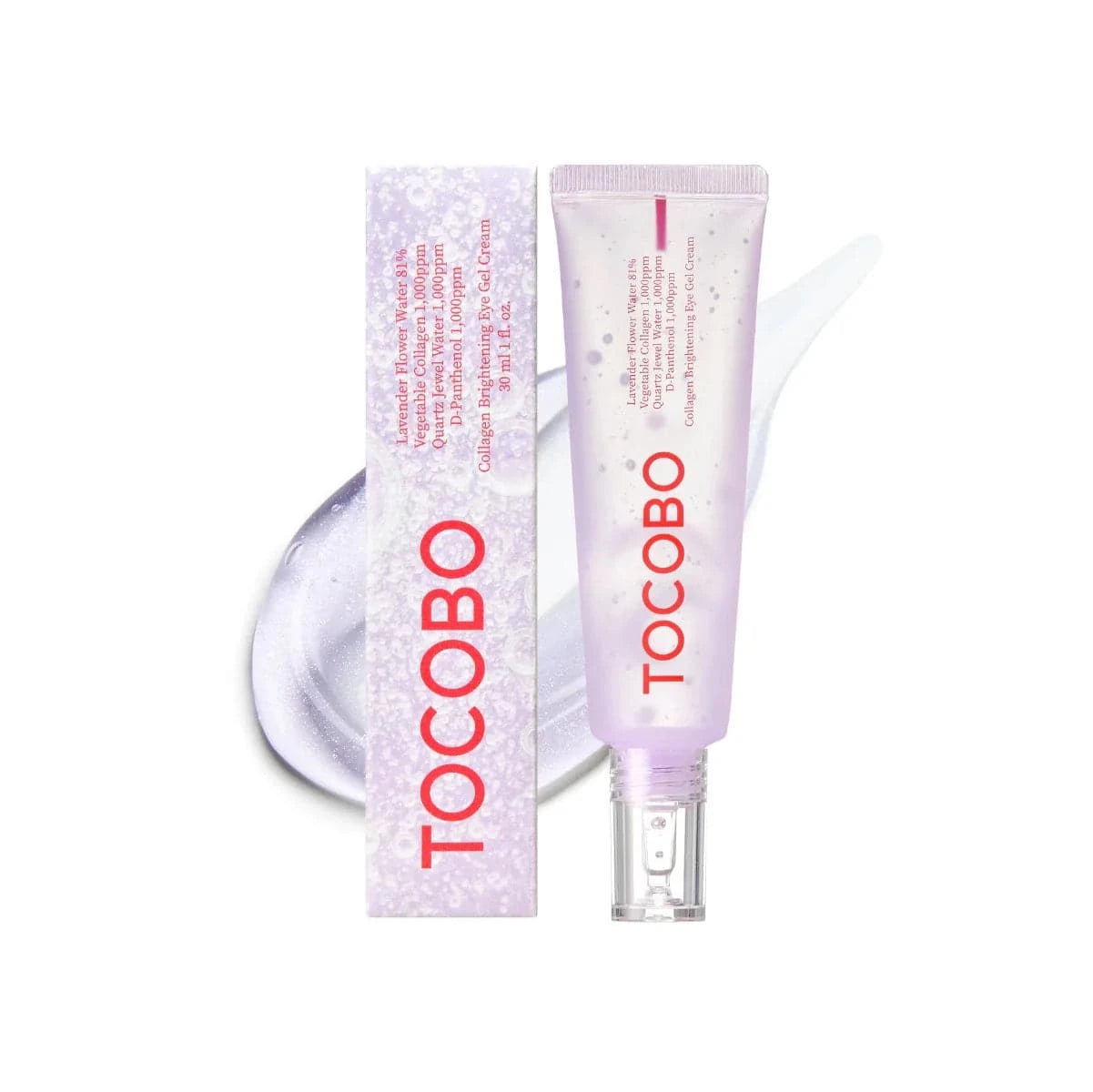 TOCOBO Collagen Brightening Eye Gel Cream 30mL - Dark Circle Treatment & Anti-Aging Eye Care for Puffiness & Wrinkles - Perfect for Night & Morning Skincare Routine