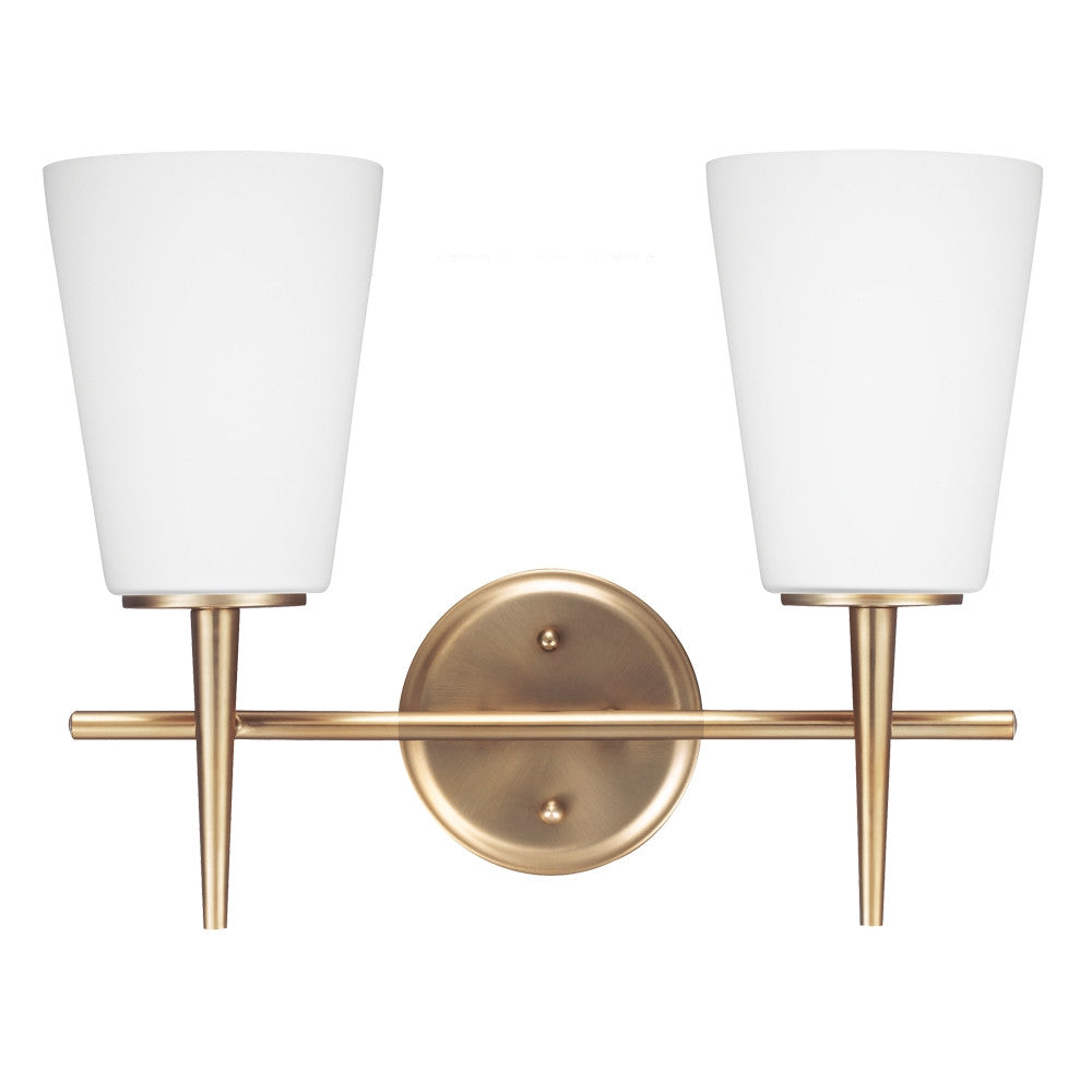 Driscoll LED Bathroom Light Fixture - Waterproof Vanity Light for Bathroom, Bedroom, and Hallway - Modern Sconce Lighting with Energy Saving Bulbs (White) - Perfect for Home, Hotel, and Spa Decor