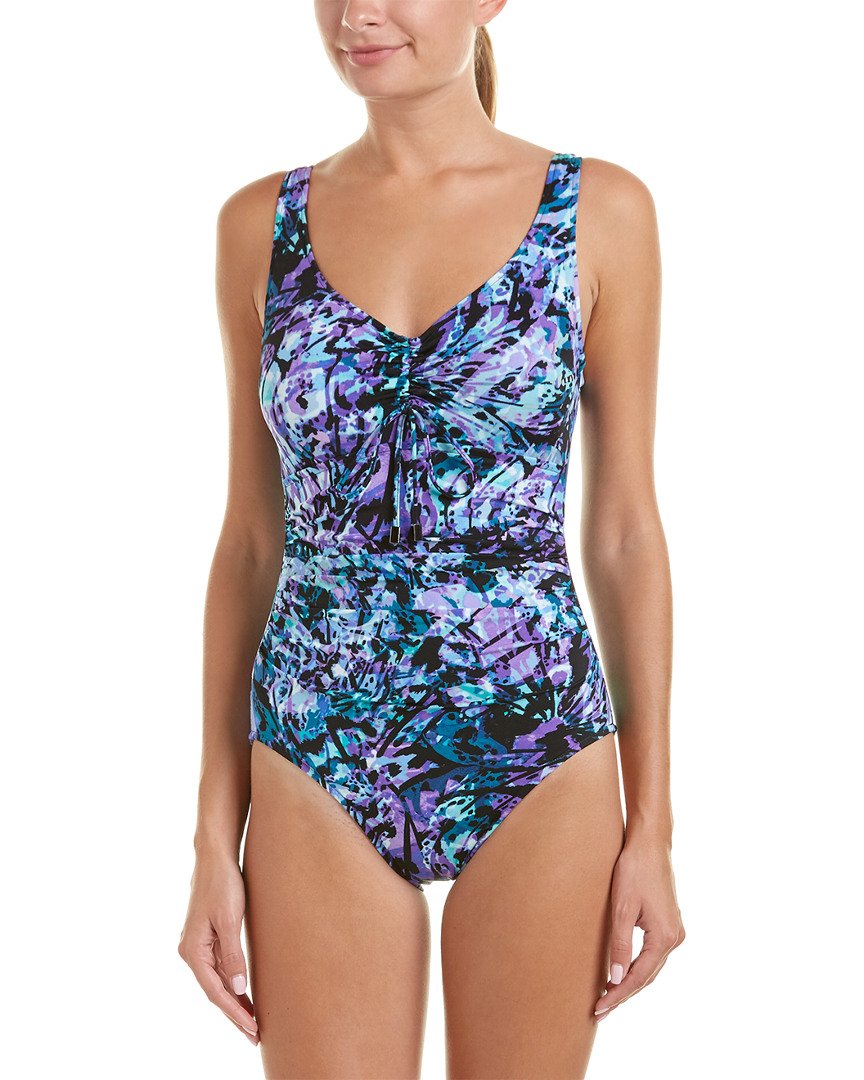 Magicsuit Women's Butterfly Yasmin One-Piece Swimsuit - Size 14 - Blue - Perfect for Beach, Pool & Summer Vacations