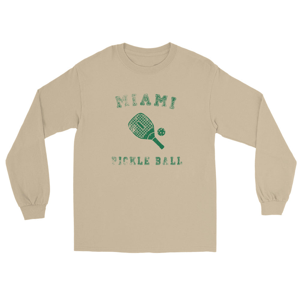 Premium Miami Pickleball Long Sleeve Shirt - Moisture-Wicking & UV Protection for Men & Women - Perfect for Outdoor Sports & Casual Wear