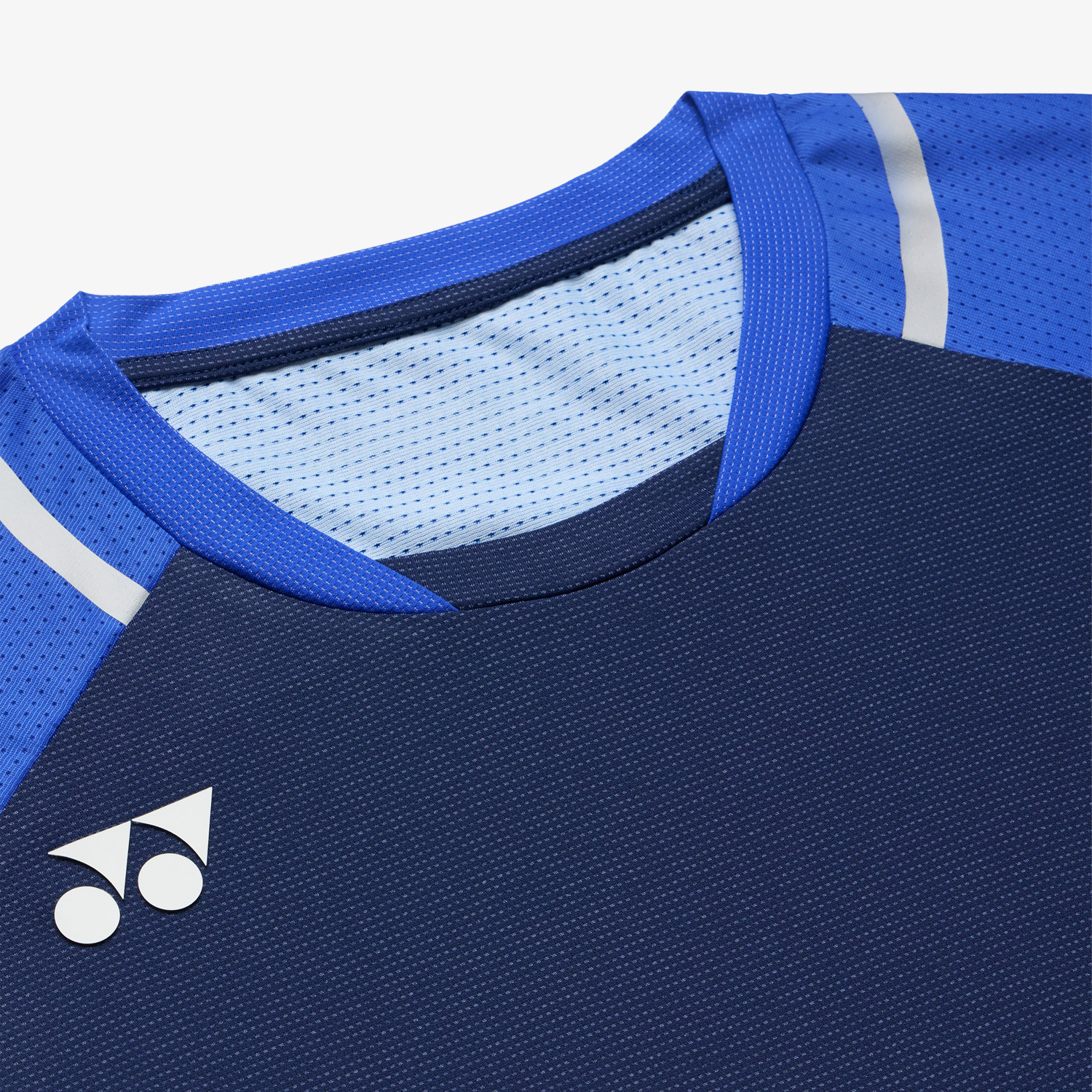 Yonex Men's Crew Neck Tennis Shirt 10633 - Dark Navy - Moisture Wicking & Breathable for Sports & Casual Wear