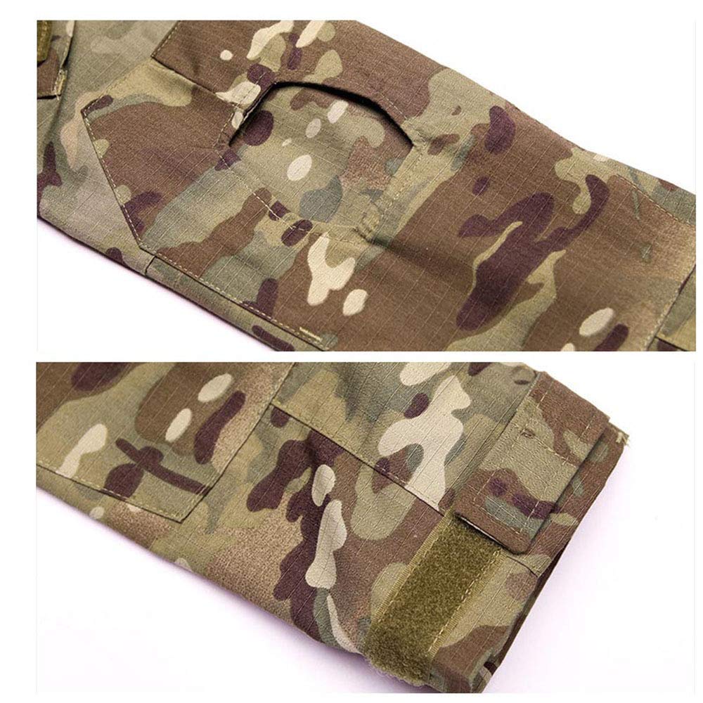 **Men's Tactical BDU Combat Uniform Set - Camouflage Hunting & Airsoft Shooting Shirt & Pants - Durable Outdoor Battle Dress for Military, Hunting & Tactical Training**    *(Perfect for Airsoft Games, Hunting Expeditions, Military Training & Outdoor Adventures)*