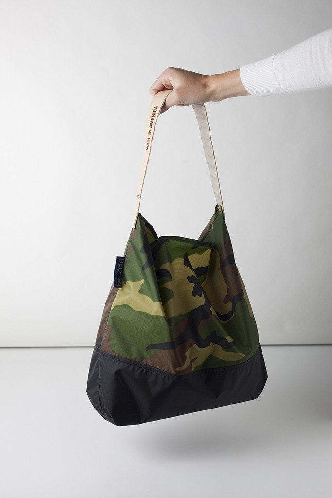 July Nine Two Tone Camo & Black Large Backpack - Durable Outdoor Hiking, Travel & College Campus Backpack for Men & Women