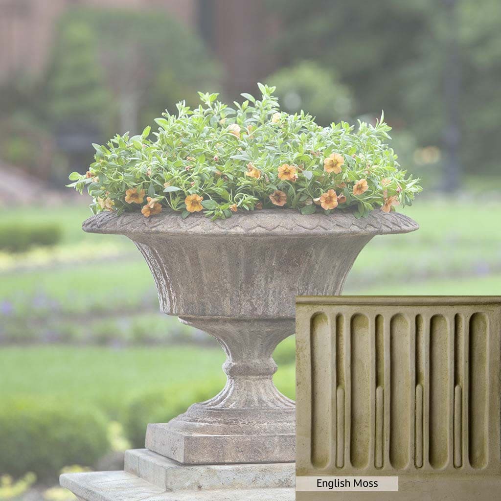 Campania International Smithsonian Fluted Valentine Urn - Elegant Garden Decor for Valentine's Day, Weddings & Home Accents