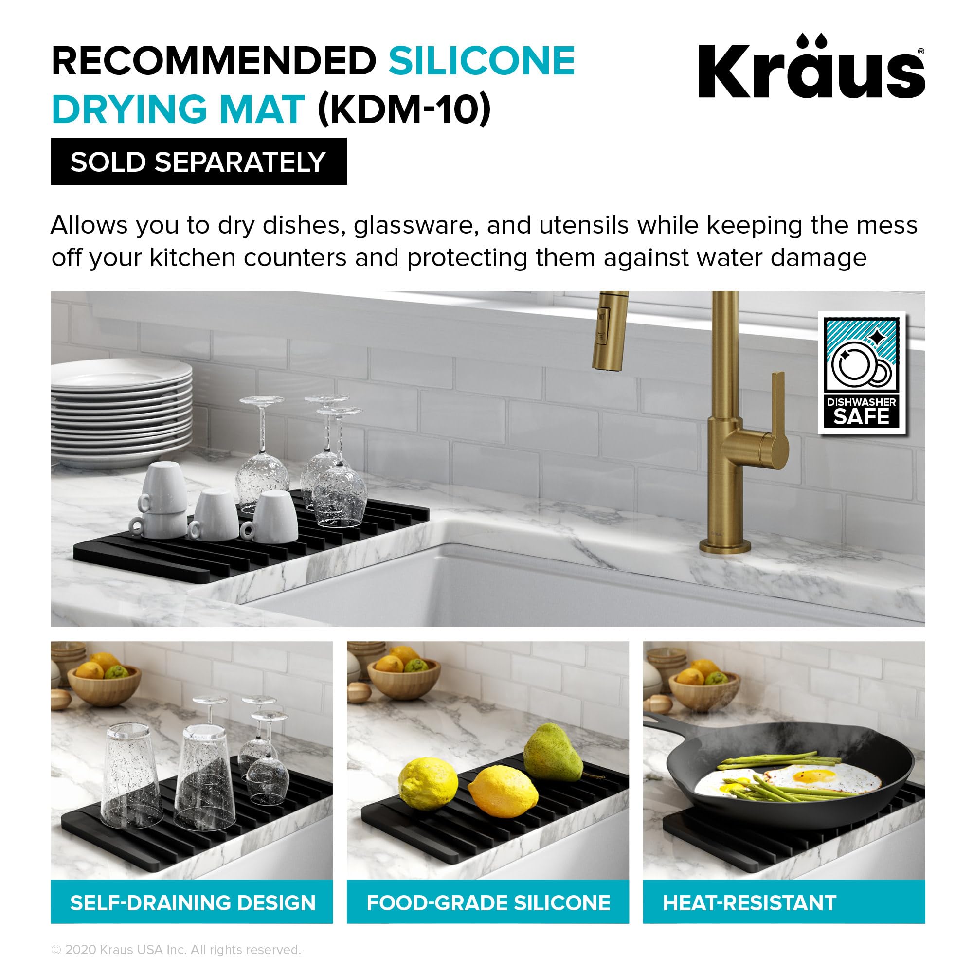 KRAUS KWU120-45 Kore 2-Tier 45-inch Undermount 16 Gauge Stainless Steel Kitchen Sink with Integrated Ledge & Accessories - Single Bowl Workstation for Modern Kitchens (Pack of 10) | Perfect for Meal Prep, Dishwashing & Entertaining
