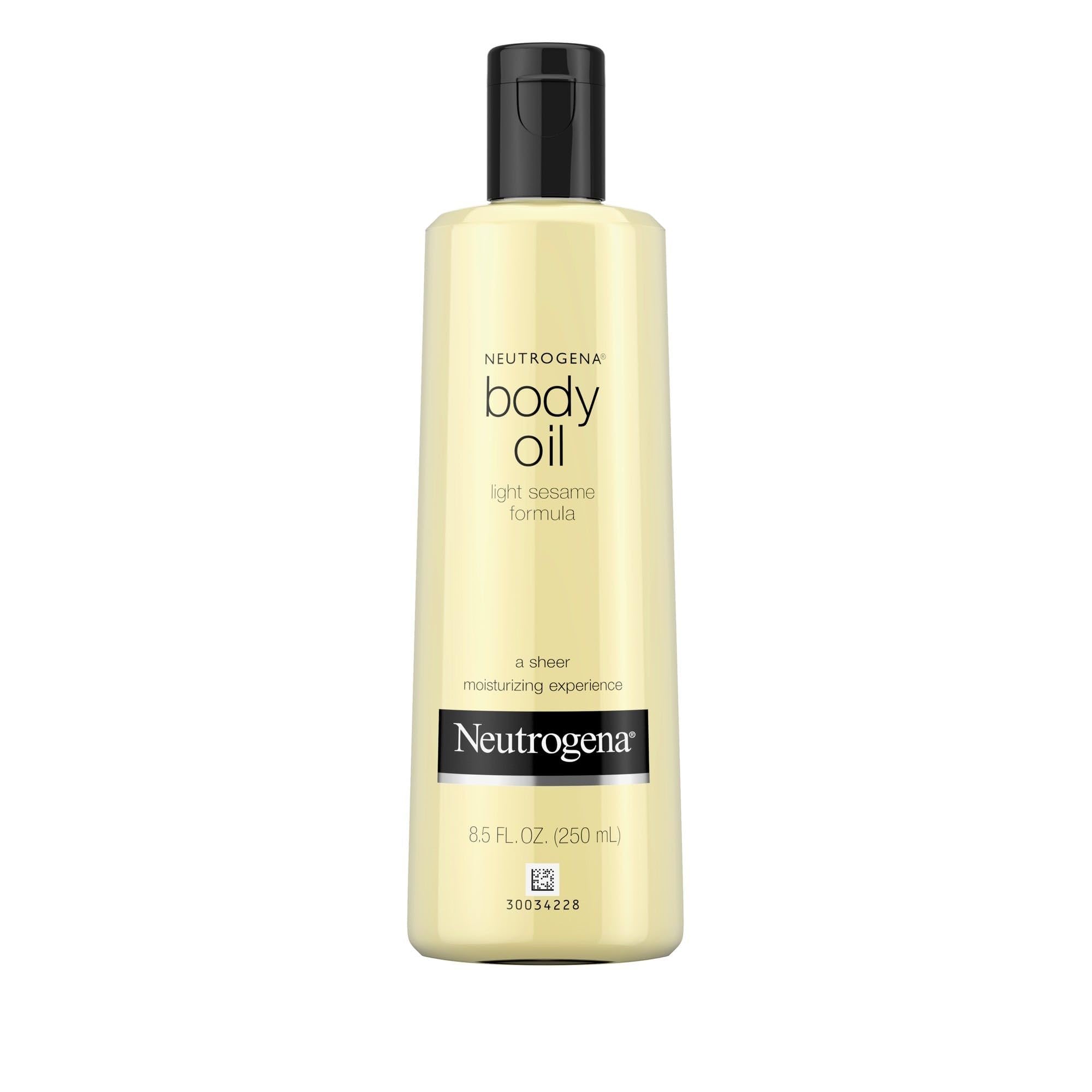 Neutrogena Light Sesame Body Oil - 8.5 oz | Moisturizing Dry Skin | Perfect for Massage & After Shower Hydration