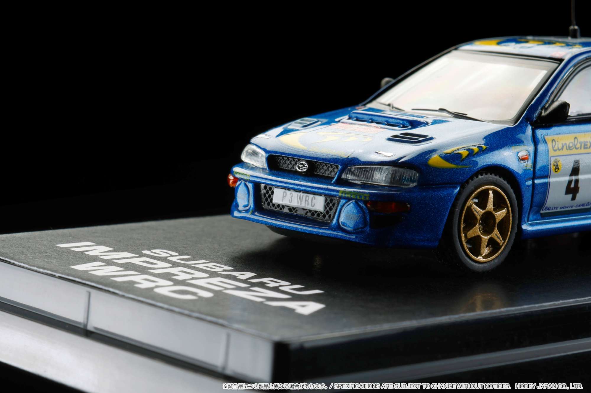 1:64 Scale Subaru Impreza WRC 1997 #4 Monte Carlo Winner Diecast Model Car - Collectible Hobby Japan Racing Toy for Display & Racing Enthusiasts