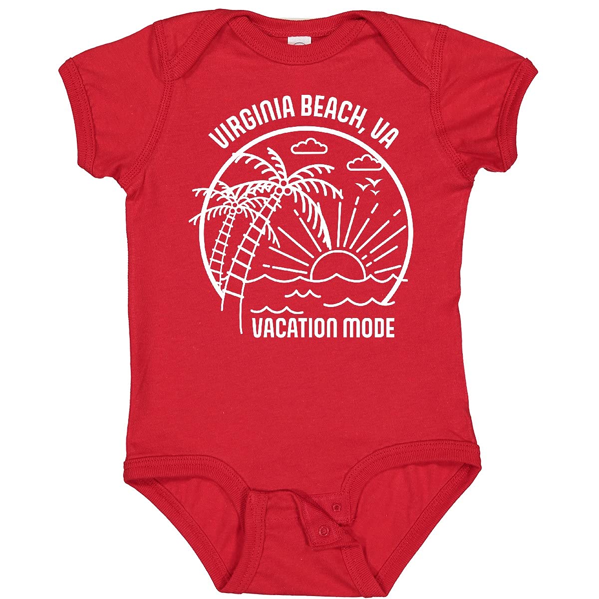 Inktastic Virginia Beach Summer Vacation Baby Bodysuit - Cute Outfit for Beach Trips, Family Photos & Casual Wear