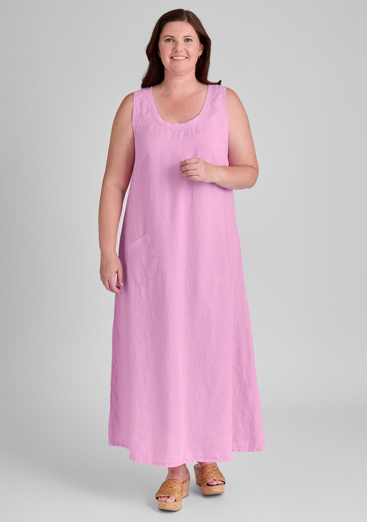 Serene Linen Maxi Dress for Women - Breathable & Comfortable Summer Beach Dress for Vacation, Boho Chic Outfit