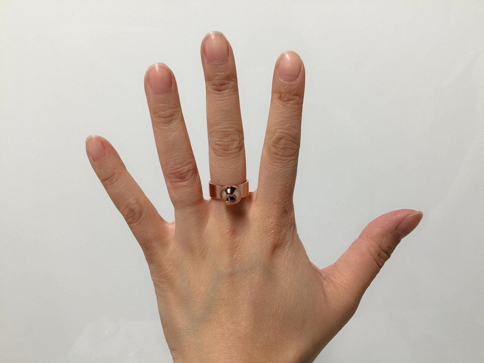 Large Sphere Ring - Elegant Gold Statement Ring for Women | Perfect for Parties, Weddings & Everyday Wear