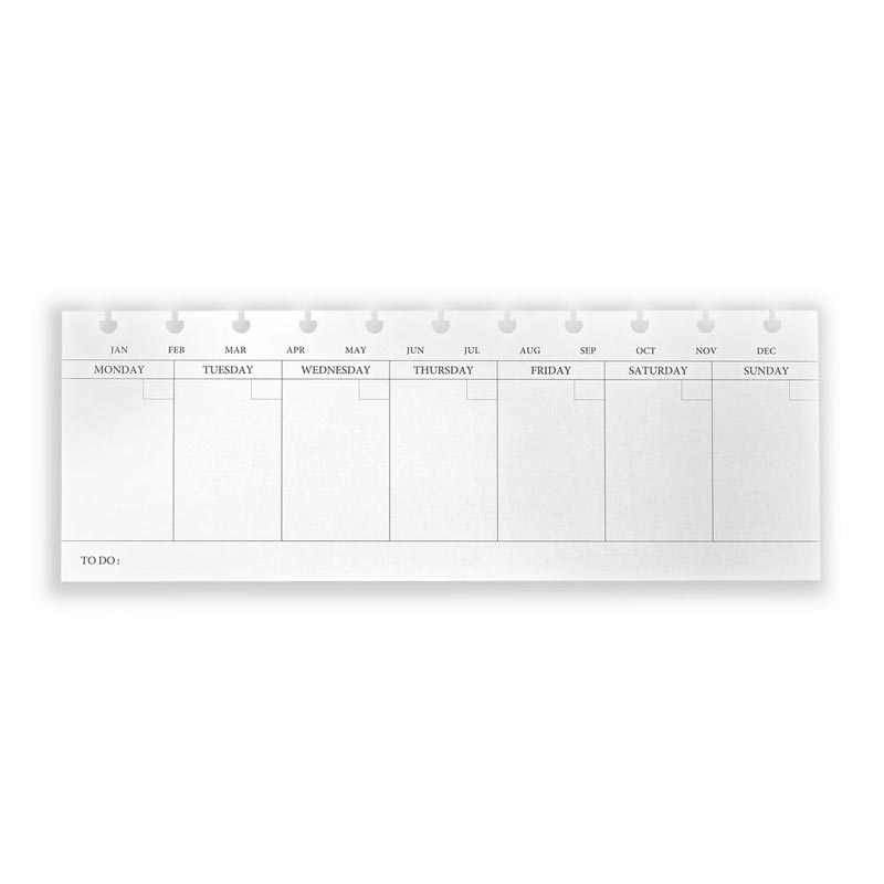 Circa Keyboard Start Anytime Weekly Planner Refill - Premium Undated Planner for Office, School & Home Organization - Perfect for Professionals, Students & Busy Moms
