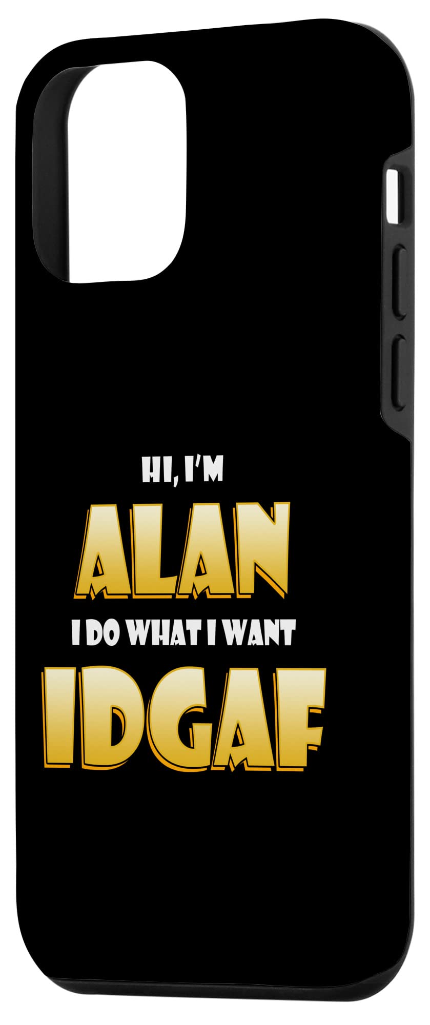 iPhone 12 Mini Alan Costume IDGAF Funny Meme Phone Case - Trendy Halloween Accessory for Alan Fans, Perfect for Cosplay & Meme Lovers