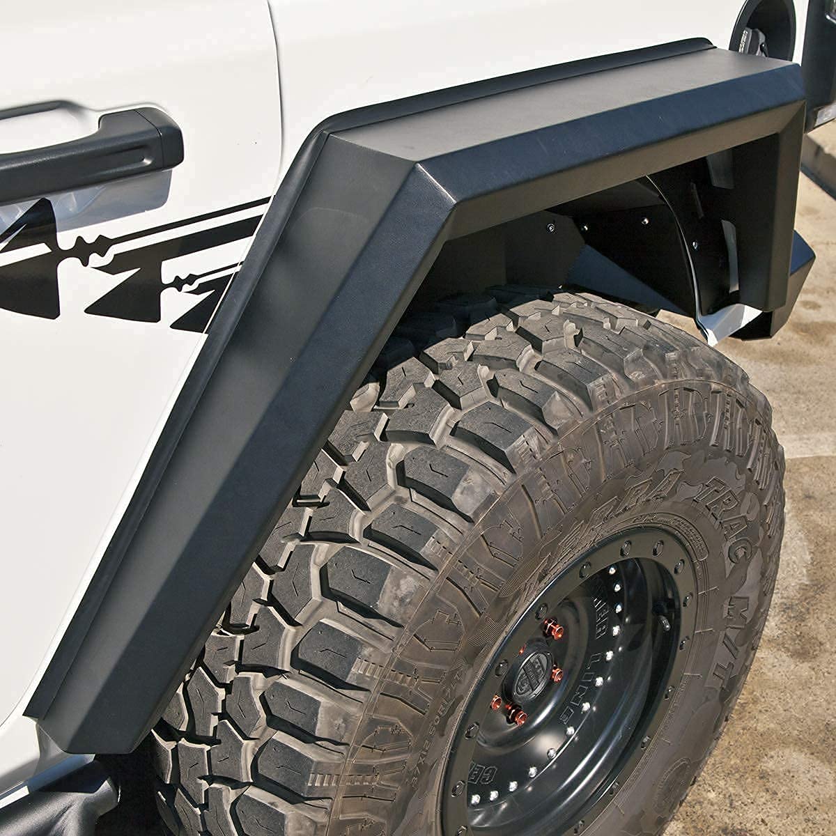 NIXON OFFROAD Rear Fender Flares for Jeep Wrangler JL (2018-2025) - Heavy Duty Black Matte Finish, Perfect for Off-Roading & Adventure Enthusiasts