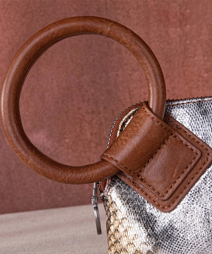 Montana West Genuine Snake Skin Wristlet Clutch - Stylish Women's Wallet for Evening Parties & Date Nights