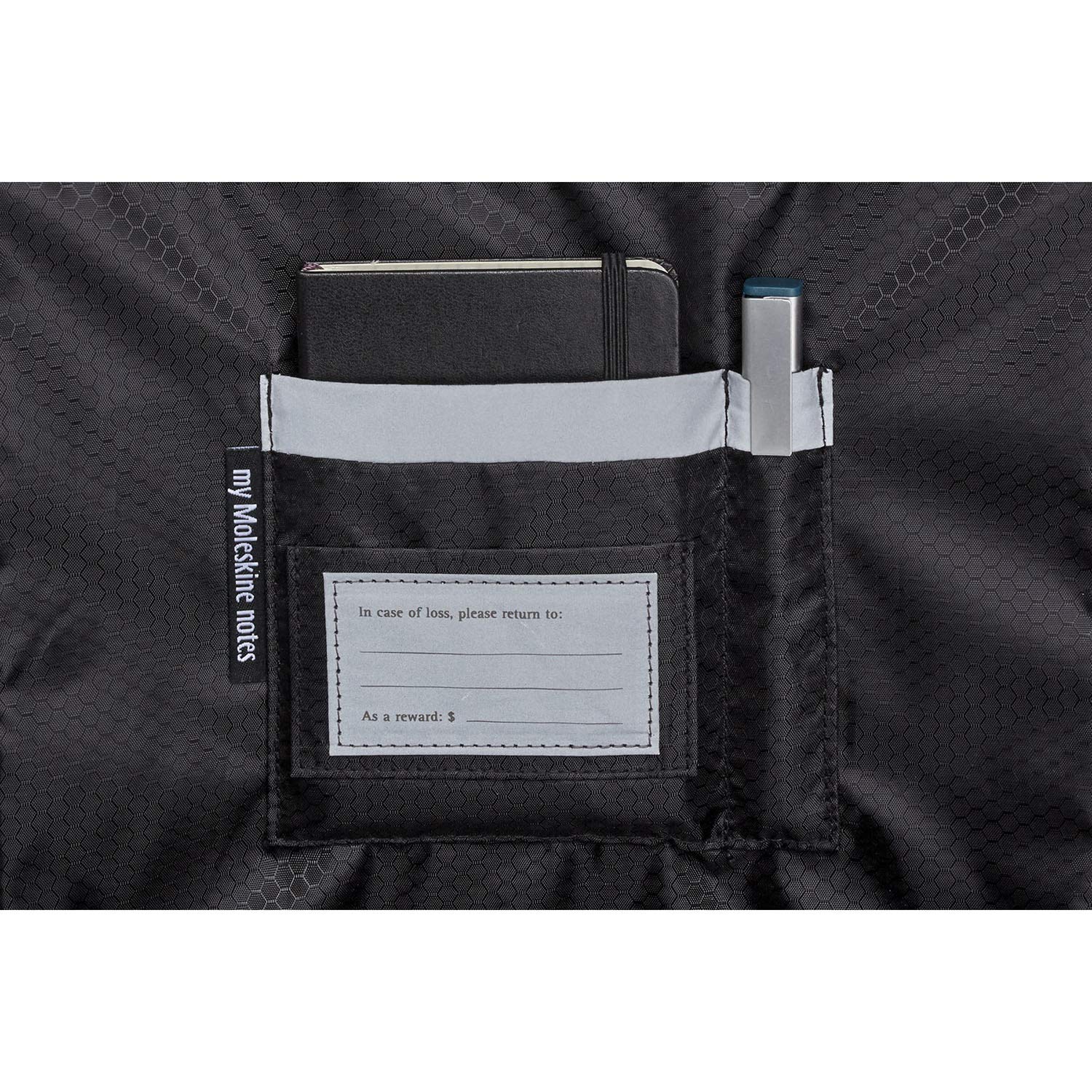 Moleskine Business Backpack for 15-Inch Laptop - Moss Green Metro Vertical Device Bag - Perfect for Work, Travel & College (Black)