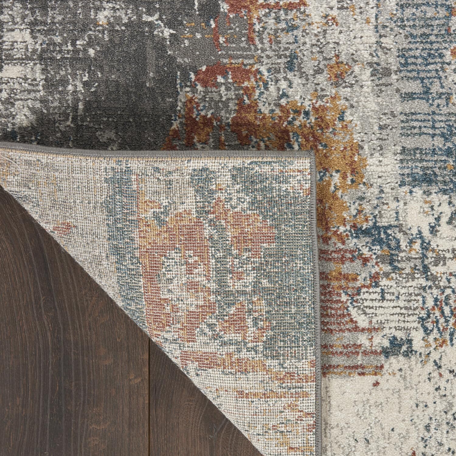 Nourison Ludlow Modern Grey/Multi 5'3