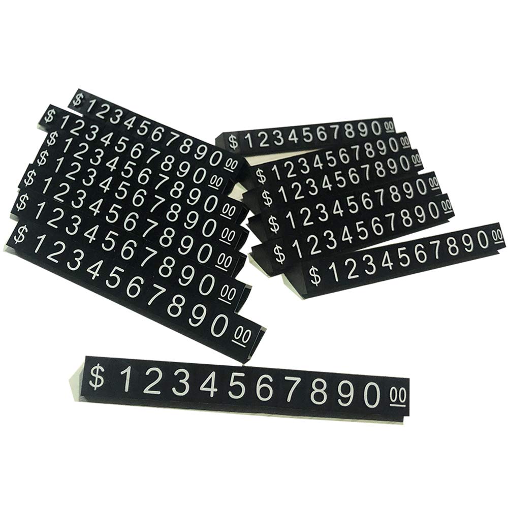 Adjustable Price Tag Cube - 14 Sets Black Large Angled Pricing Counter Display Stand for Retail Stores & Supermarkets - Perfect for Clear Price Labeling and Organized Product Displays