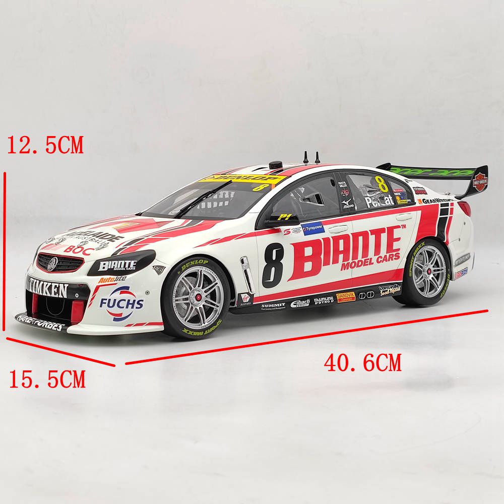 1/12 Scale Holden VF Commodore 2017 Tyrepower Tasmania SuperSprint #8 Resin Model Car - Collectible Diecast Toy Gift for Car Enthusiasts, Perfect for Display, Racing Fans, and Holiday Presents