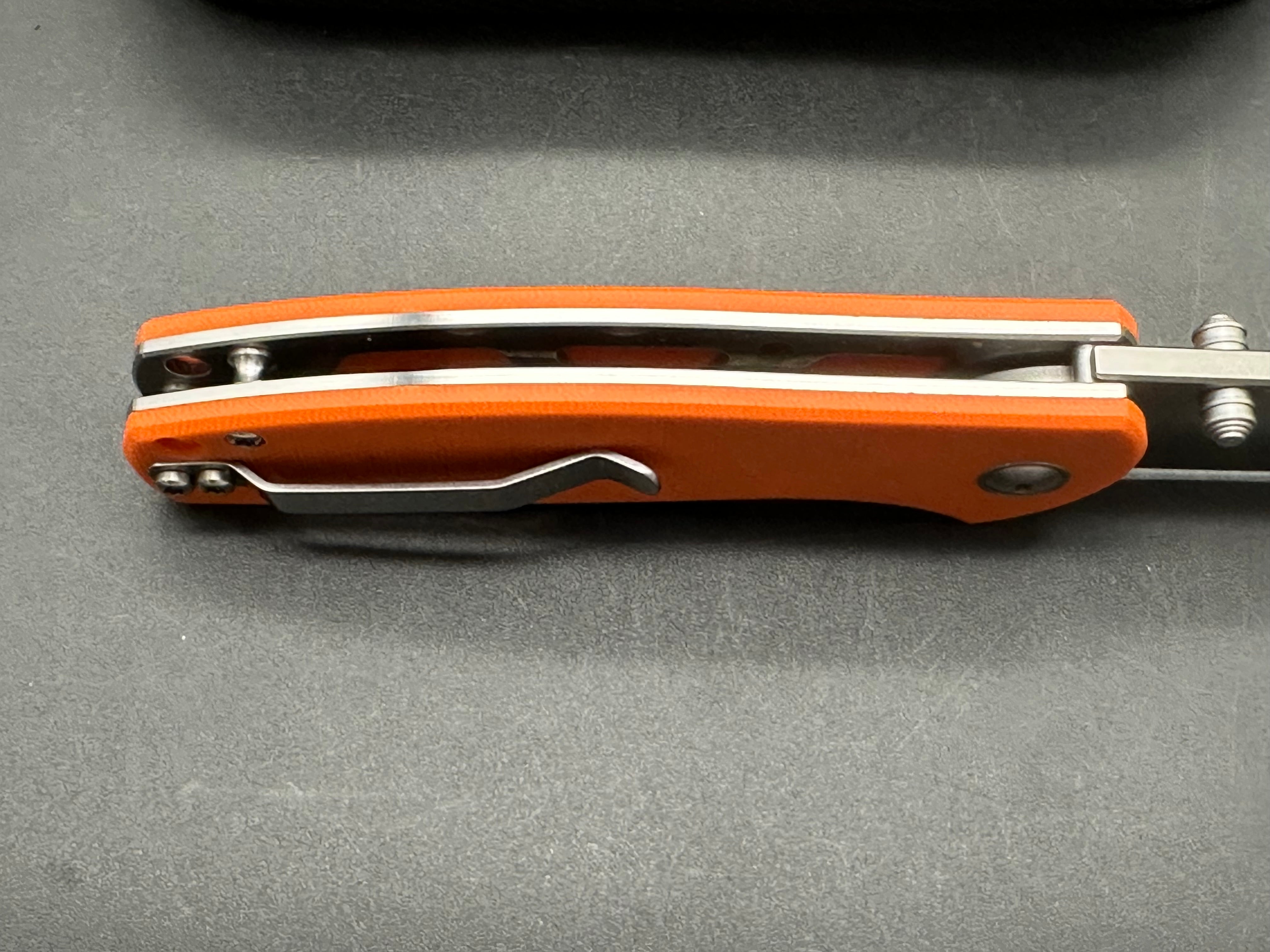 Premium M390 Steel Folding Knife with G10 Handle - Jasmine Orange - EDC Pocket Knife for Outdoor, Camping, and Everyday Carry