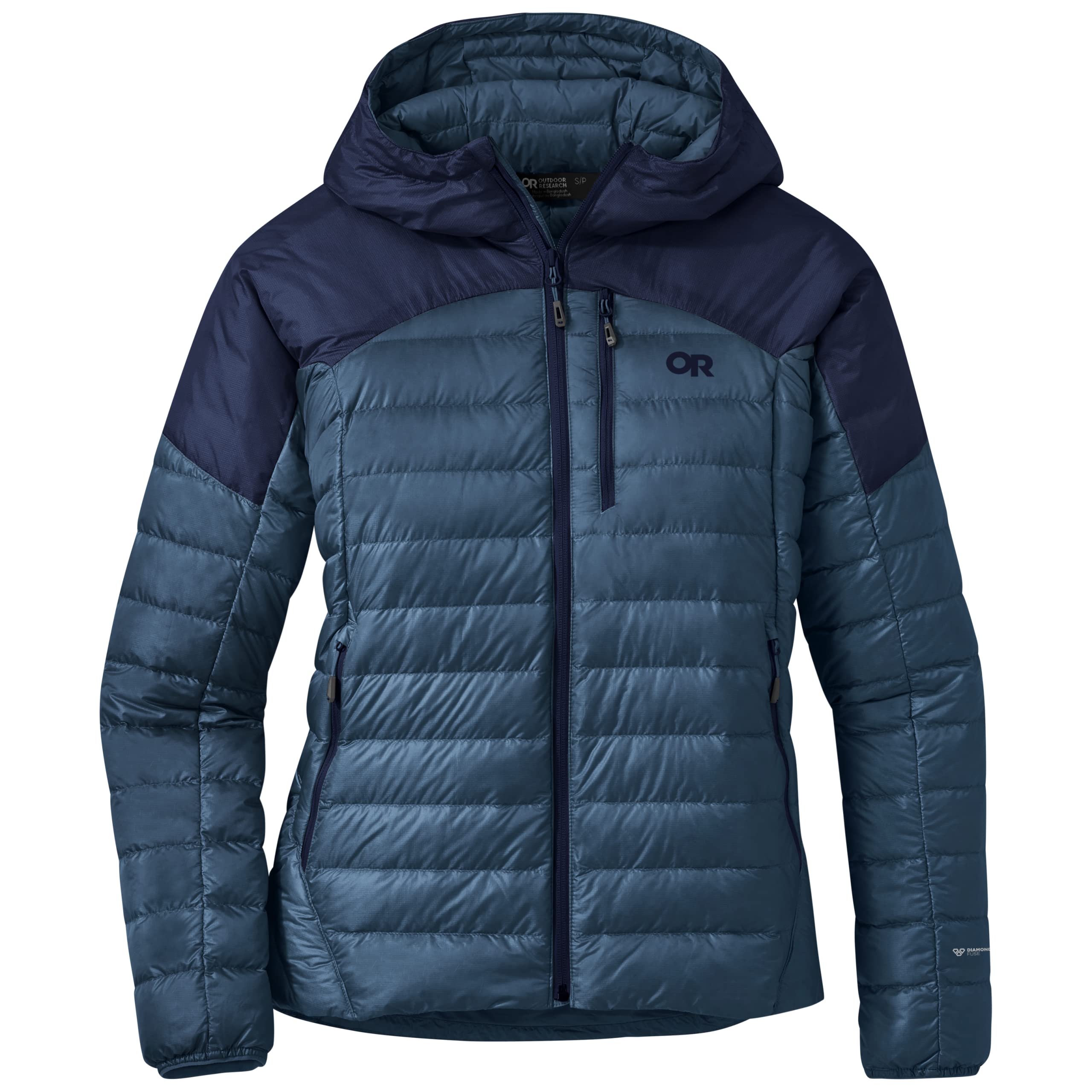 Outdoor Research Women's Helium Down Hoodie - Lightweight Waterproof Winter Jacket for Hiking, Camping & Travel - Warm Insulated Puffer Coat for Cold Weather Adventures