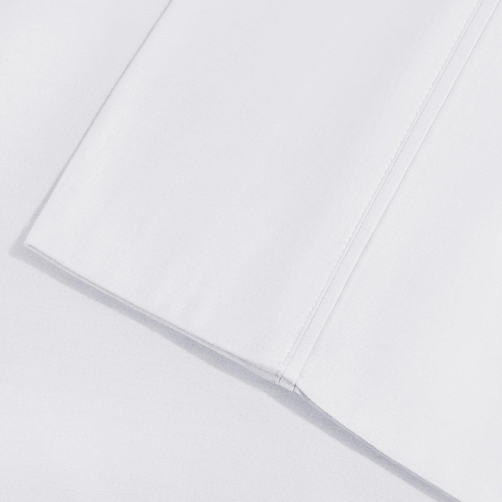 600 Thread Count Cotton Blend Solid Deep Pocket Sheet Set - Ultra Soft & Breathable Bed Sheets for Queen & King Size Beds - Perfect for Luxury Bedroom & Hotel Use