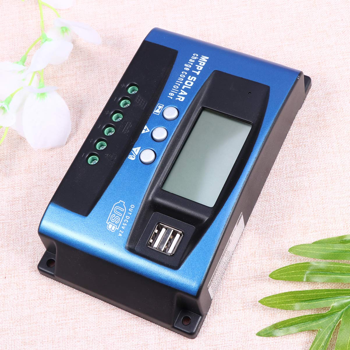 12V MPPT Solar Charge Controller for Solar Panels - Efficient Solar Panel Charger Regulator for 12V Batteries - Perfect for RV, Boat, Off-Grid & Home Solar Systems