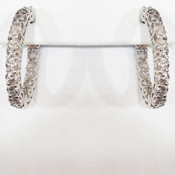 14K White Gold Diamond Stud Earrings for Women - Elegant & Timeless Jewelry Gift for Anniversary, Wedding, Birthday - Perfect for Everyday Wear & Special Occasions