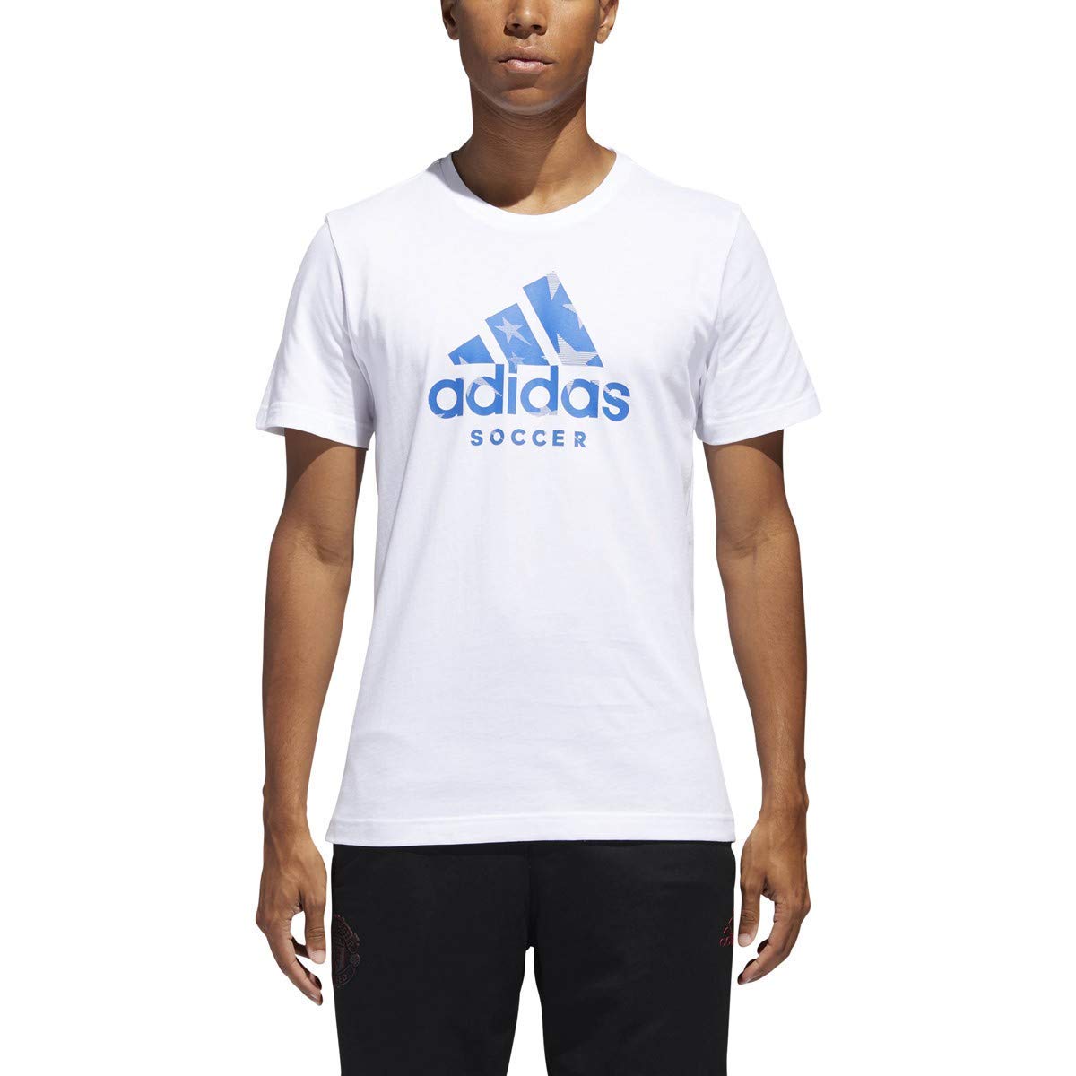 adidas Men's Soccer Badge of Sport Tee - Performance Training Shirt for Soccer Players & Fans - Perfect for Practice, Games & Casual Wear