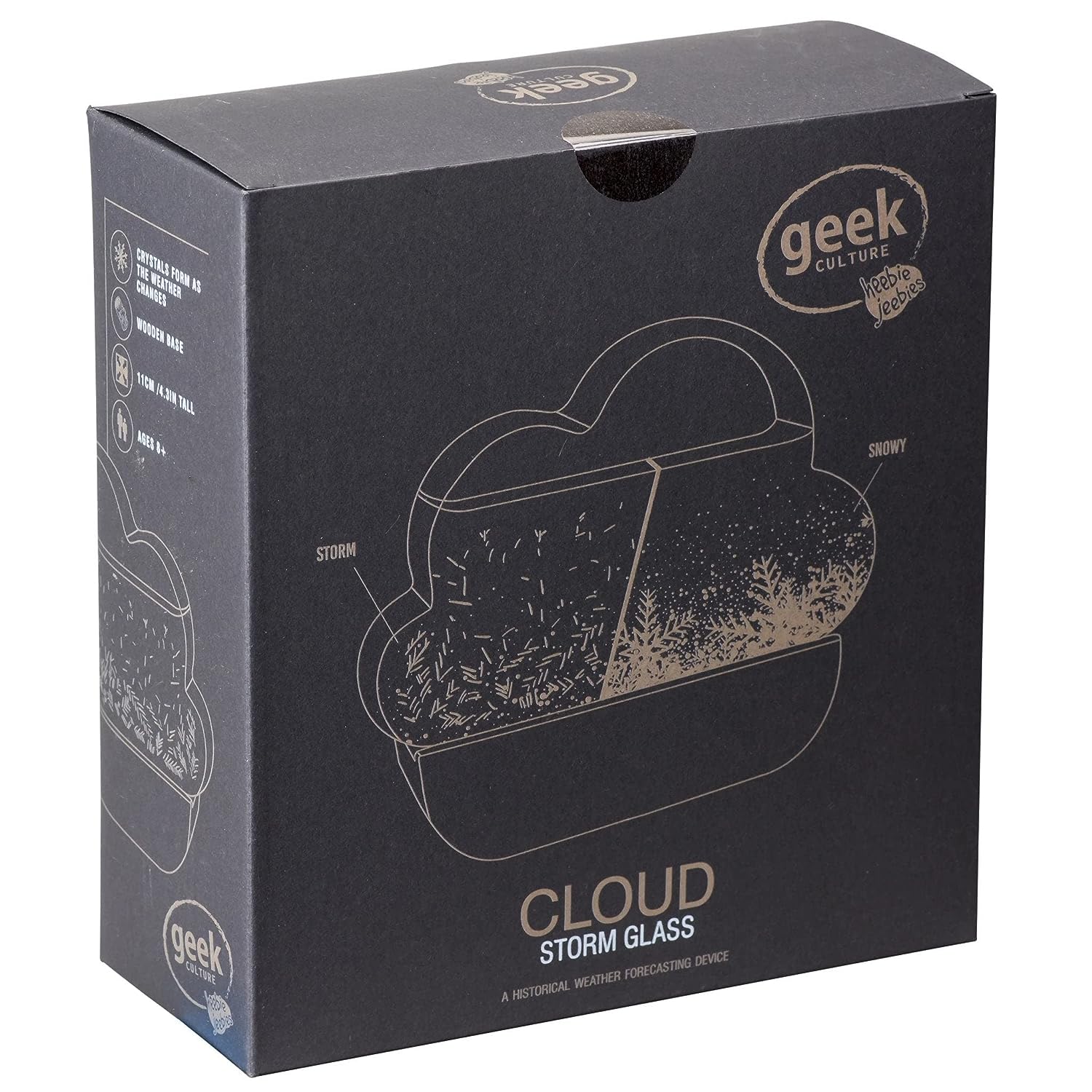 Cloud Storm Glass - Accurate Historical Weather Forecasting Device for Home & Office Decor | Perfect Gift for Weather Enthusiasts & Science Lovers