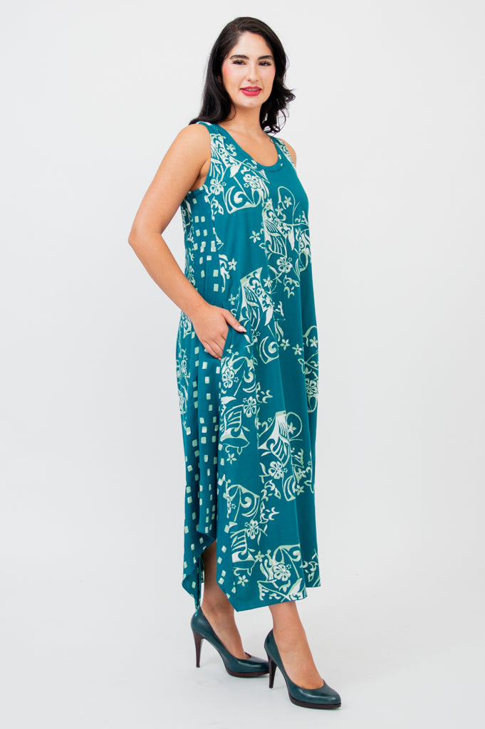 Ari Dress by Sajou - Elegant Women's Floral Midi Dress for Casual Wear, Date Night & Summer Outfits