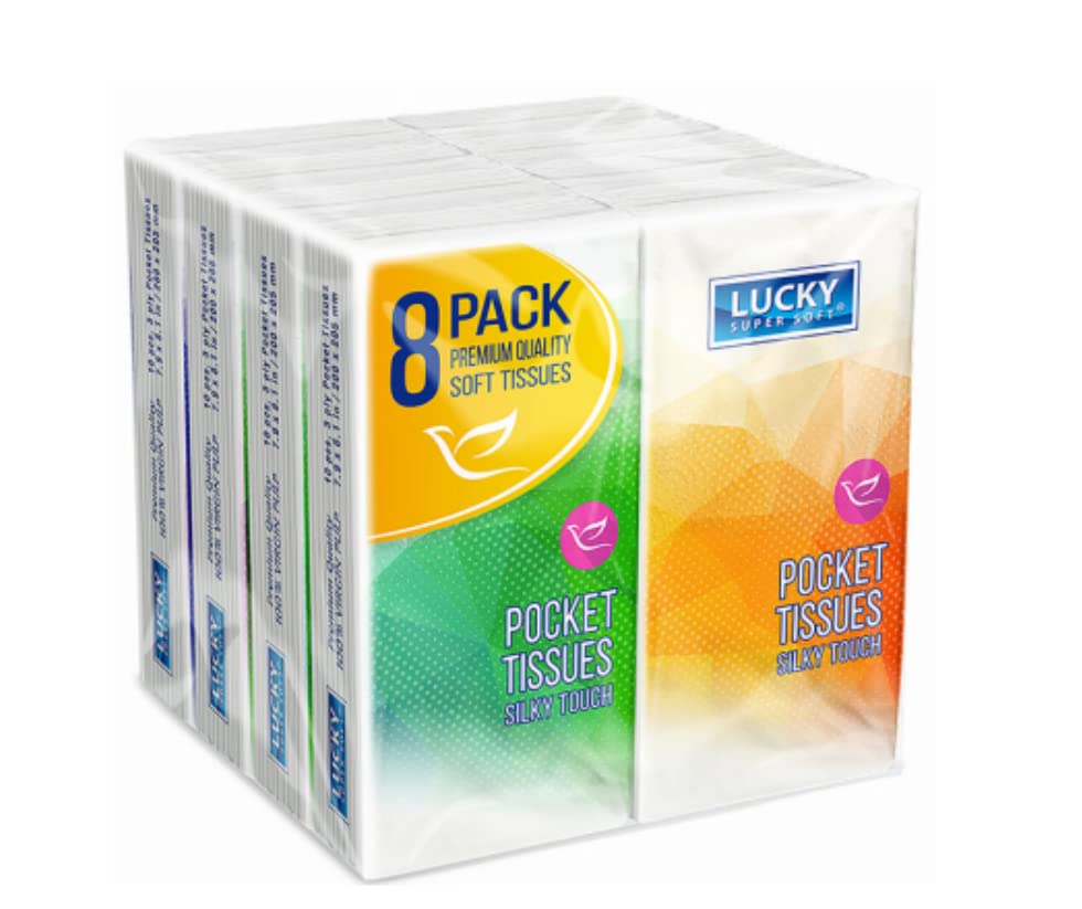 Premium Soft & Strong Home Select Paper Tissues - 3-Ply Facial Tissues for Home, Office & Travel - Hypoallergenic & Lint-Free - 100 Sheets per Box (Pack of 6) - Perfect for Colds, Allergies & Everyday Use