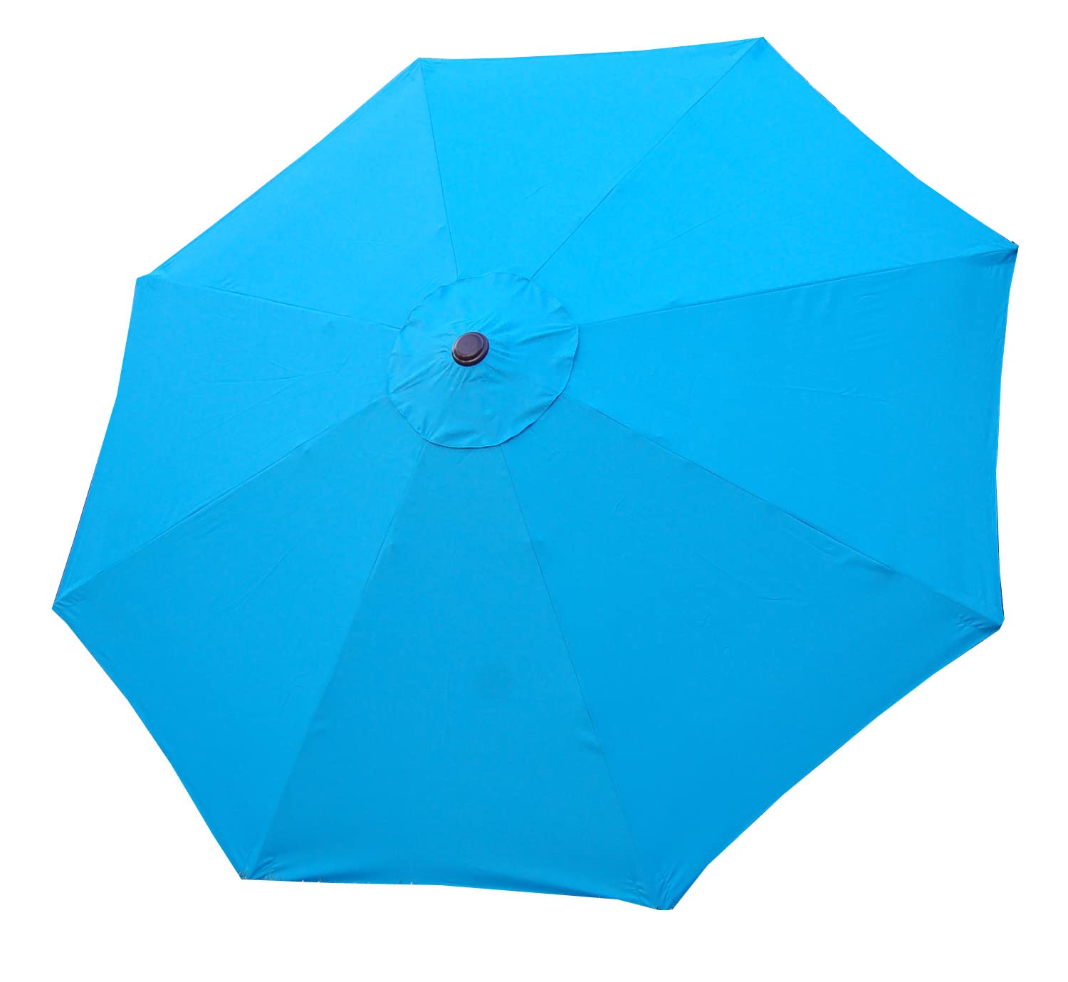 BELLRINO DECOR 7.5ft 8 Ribs Heavy-Duty Replacement Patio Umbrella Canopy Cover - Durable Outdoor Sun Shade for Deck, Poolside & Backyard (Lake Blue)