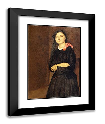Black Modern Wood Frame with Double Matting