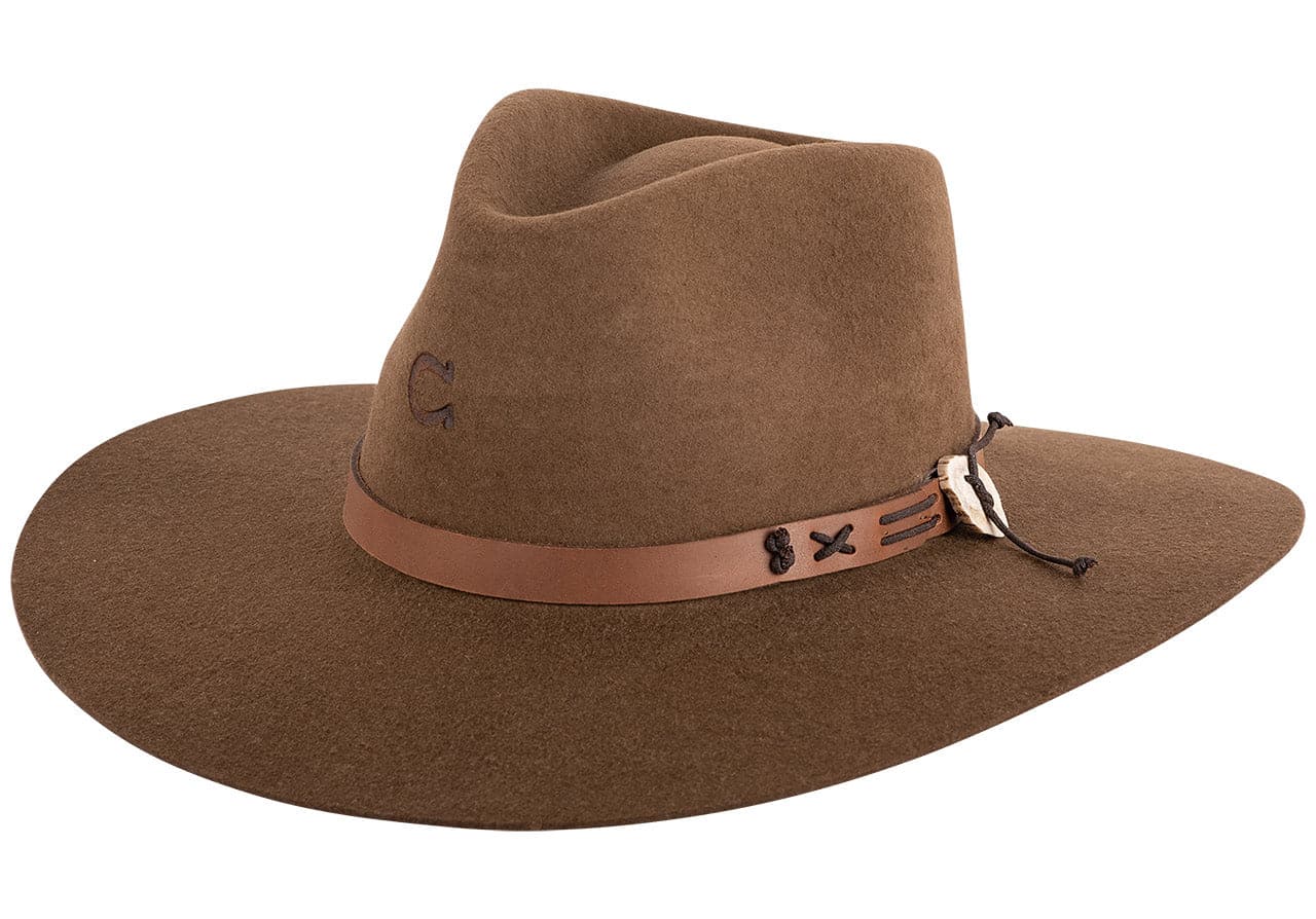 Charlie 1 Horse Teepee Hat for Women & Men - Western Cowboy Hat in Oak Brown - Perfect for Rodeo, Country Music Festivals & Outdoor Adventures