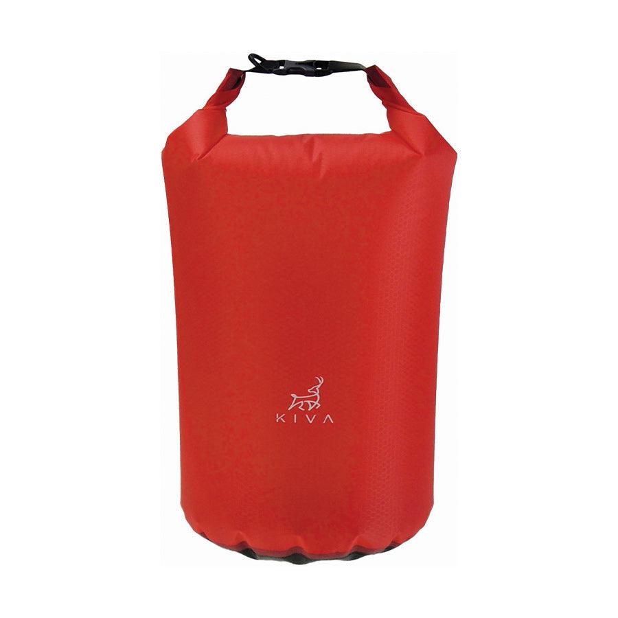 KIVA Lightweight Dry Bag Pro 5L - Waterproof Floating Sack for Kayaking, Camping & Beach - Red