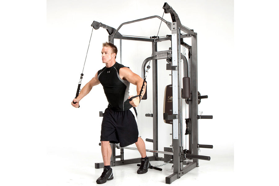 Marcy SM-4008 Smith Machine Home Gym - Full Body Workout Equipment for Strength Training | Perfect for Home Gym, Weight Lifting & Fitness Enthusiasts