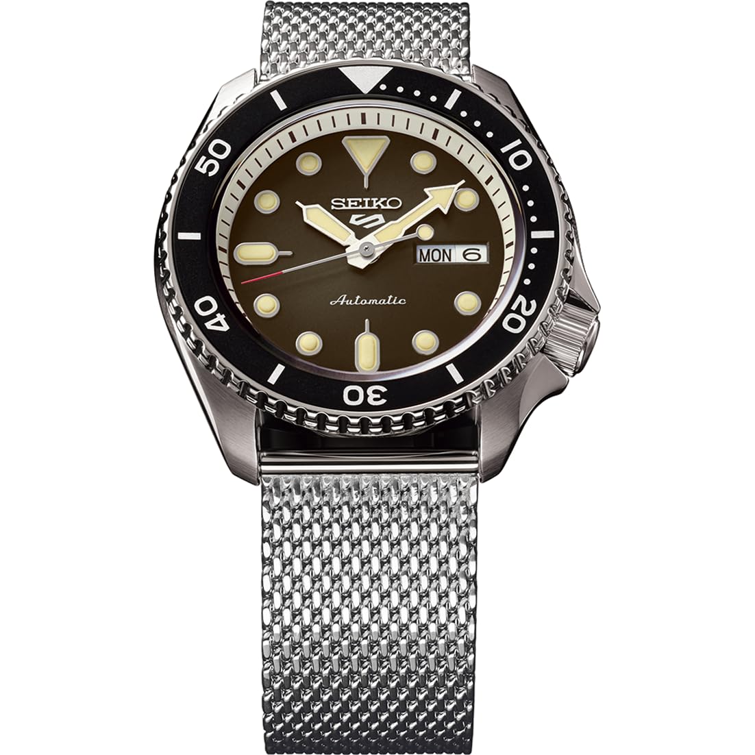 Seiko 5 Sports SKX Automatic Men's Wristwatch - Durable Stainless Steel Dive Watch with Day/Date Display - Perfect for Swimming, Diving & Everyday Wear